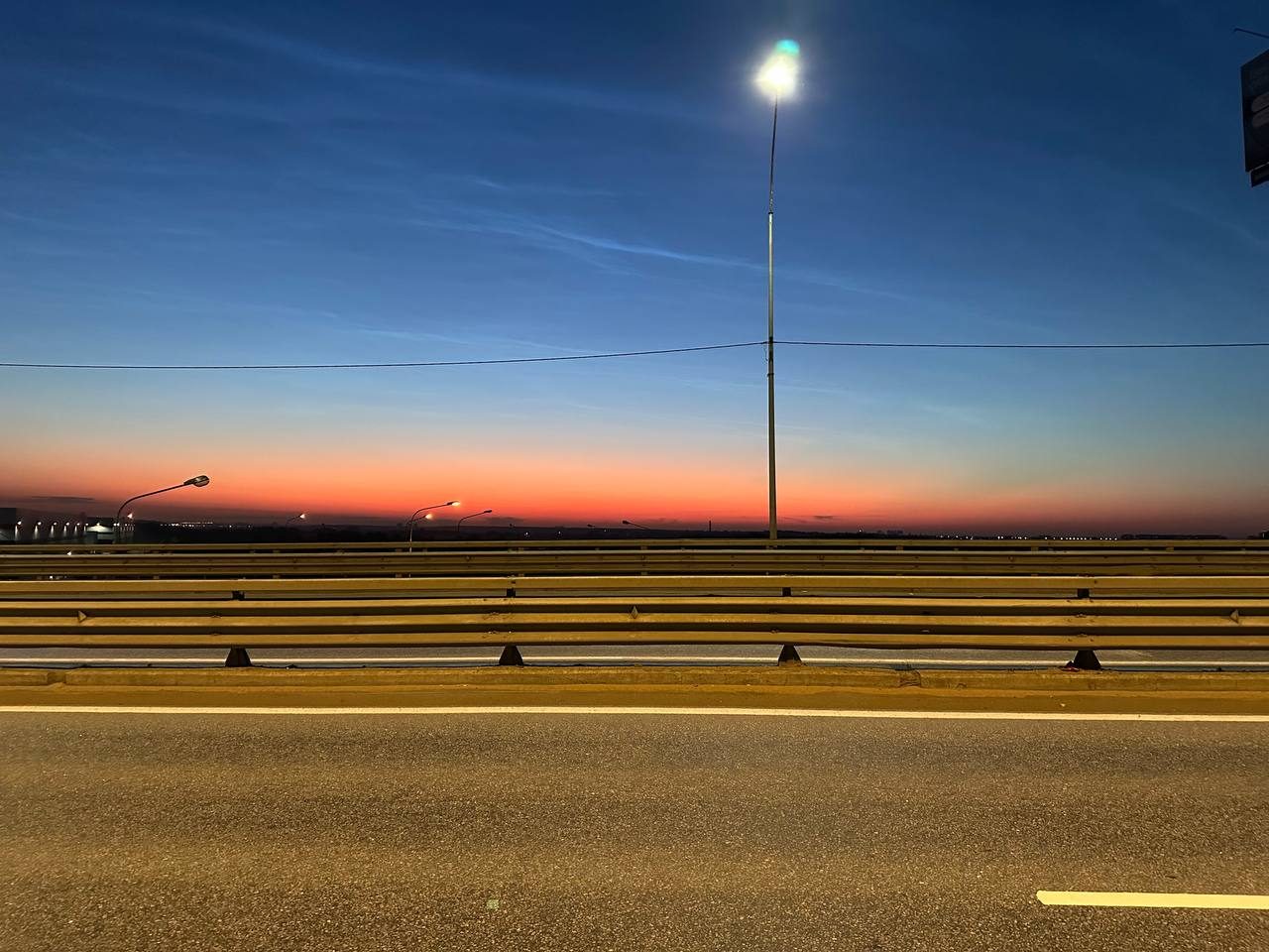 Evening highway